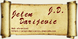Jelen Darijević vizit kartica